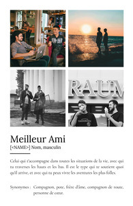 Poster Définition Personnalisé 'Meilleur Ami' avec Photo - Cadeau Idéal