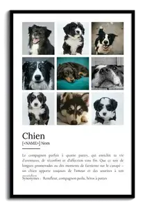 Poster Définition Personnalisé Chien - Créez votre propre hommage canin