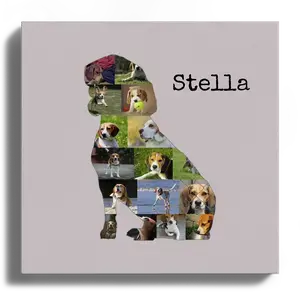 Collage photo Beagle personnalisée - Créez un souvenir unique