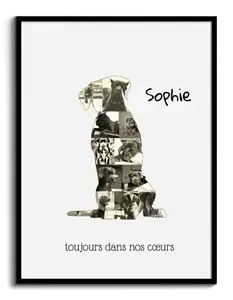 Collage Personnalisée Cane Corso – Créez des Souvenirs Canins Uniques