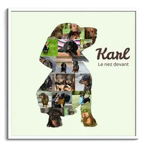 Collage photo Dackel: Créez un souvenir unique avec vos propres images et texte