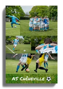 Créez une collage photo football personnalisée pour équipe, club et supporters