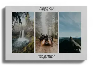 Roadtrip-Fotocollage mit Text