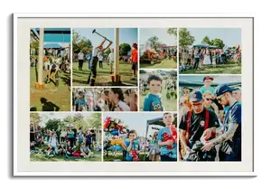 Créez un collage photo de fête de club avec texte personnalisé