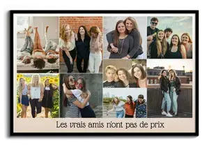 Collage Photo Amitié Personnalisée - Cadeau Amies