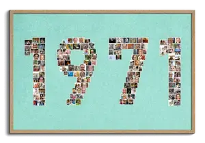 Créez une collage photo "1971" pour un cadeau d'anniversaire personnalisé