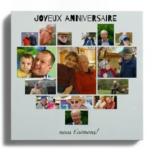 Créez un collage photo cœur personnalisé pour un souvenir unique