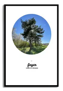 Affiche Portrait avec Photo et Texte Personnalisable - Créez Votre Souvenir Unique