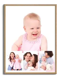 Collage Personnalisée avec Photo de Famille - Cadeau Décoratif Unique
