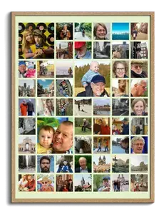 Créez votre poster familial personnalisé avec photos et textes uniques
