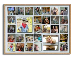 Créez une élégante collagraphie photo personnalisée au design ludique et classique
