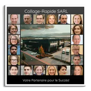 Collage Carrée Entreprise: Présentez Votre Équipe en Style et Réussite