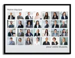 Collage d'équipe professionnelle entreprise
