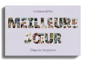 Collage photo Meilleure sœur personnalisée