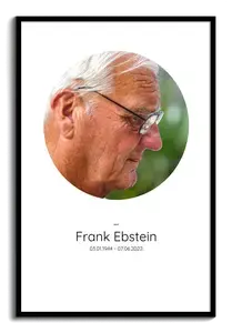 Portrait Souvenir Élegant - Créez votre memento personnalisé pour hommage