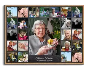 Créer une Collage Souvenir Personnalisée pour Célébrer une Vie