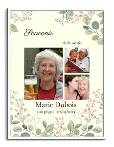 Collage Souvenir du Cher sur Toile Premium