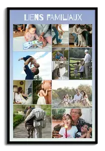 Collage photo "Liens familiaux" – Personnalisez vos souvenirs uniques !