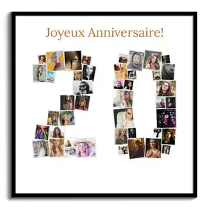 Créez votre photo-collage "20" anniversaire unique et mémorable dès aujourd'hui !