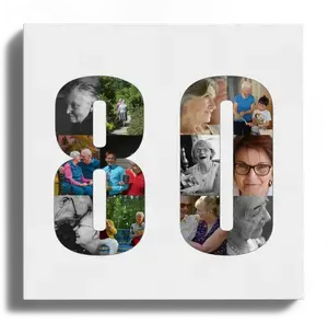 Créez une Collage Photo «80» unique pour anniversaire ou amitié
