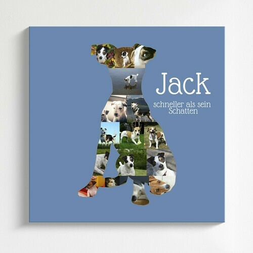 Hunde-Fotocollage "Jack Russell Terrier" erstellen. Eigene Fotos, Namen und Texte.