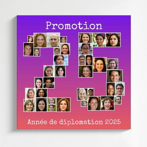 Personnes de la promotion photos en collage