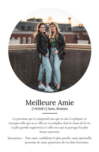 Créez un Poster Définition Personnalisé pour votre Meilleure Amie - Cadeau Unique