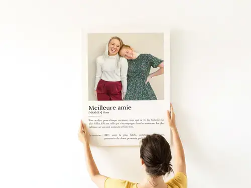 Poster Définition "Bestie" - Cadeau Personnalisé