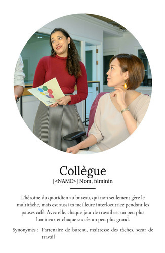 Poster Définition Personnalisé "Collègue" - Cadeau Unique avec Photo et Texte