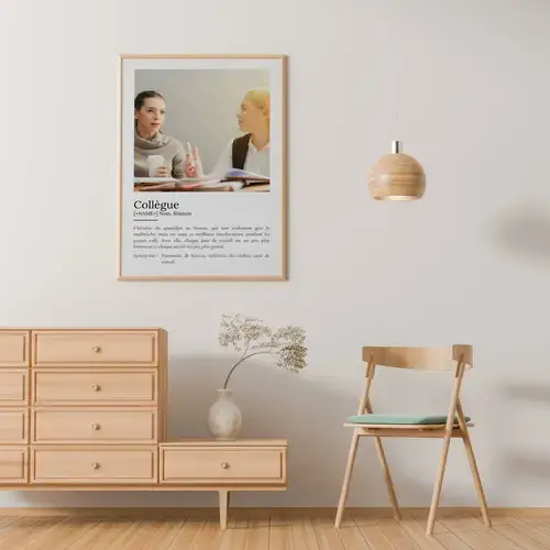 Poster Définition "Collègue" personnalisable