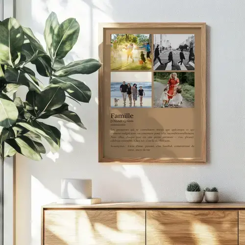 Poster Définition "Famille" personnalisé