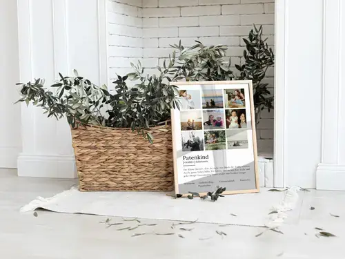 Definitionsposter Patenkind personalisierbar