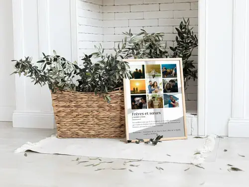 Poster Définition Personnalisé "Frères et Sœurs"