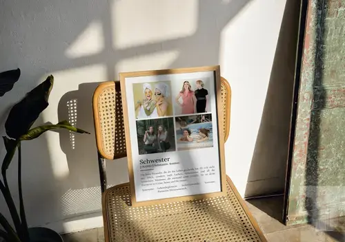 Definitions-Poster 'Schwester' Duden-Stil personalisierbar