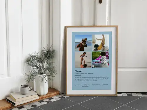 Definitions-Poster 'Onkel' personalisierbar