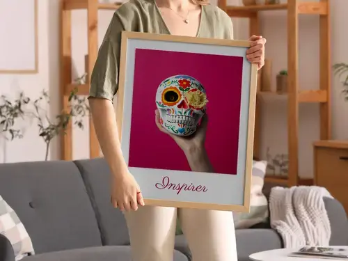 Poster personnalisé Crâne artistique