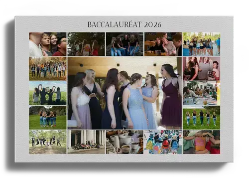 Collage photo bac et soirée de fin d'études