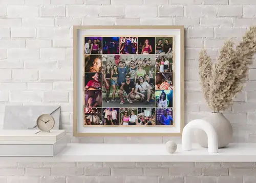 Festival-Fotocollage mit individuellem Text
