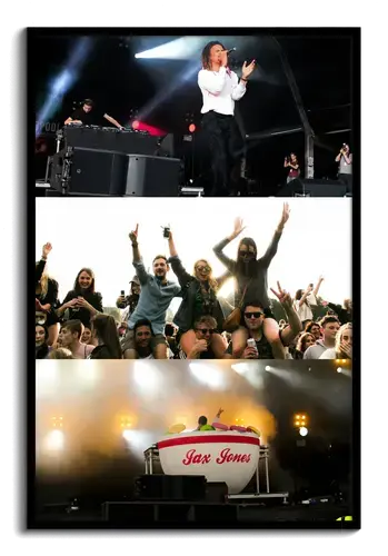 Festival-Fotocollage mit individuellem Text
