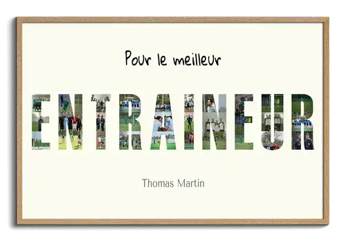 Collage photo football avec texte
