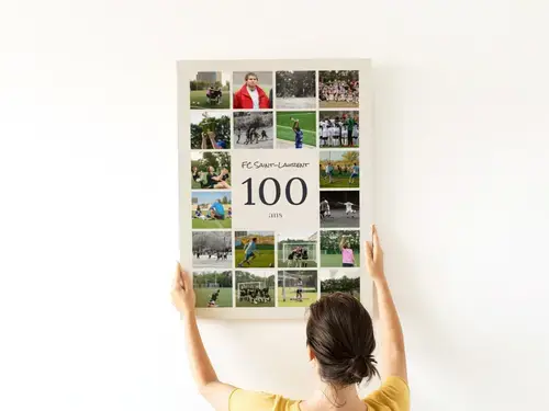 Collage photo football avec texte