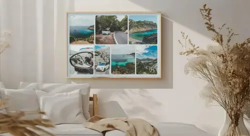 Collage photo road trip avec texte