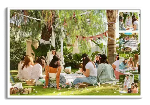 Collage photo fête d’été avec texte