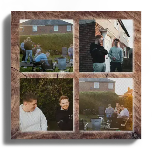 Collage photo fête d’été avec texte