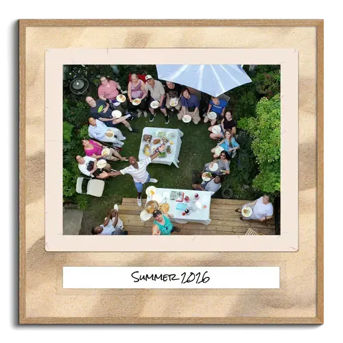 Collage photo fête d’été avec texte