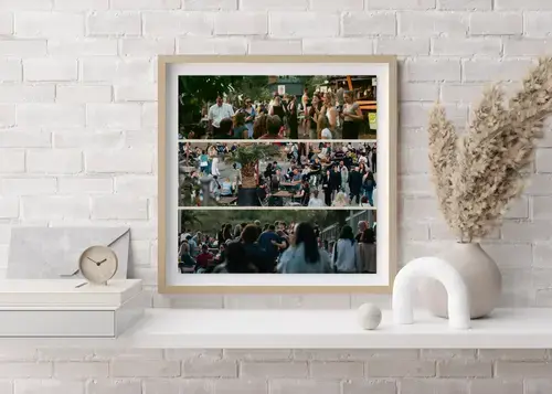 Fotocollage Vereinsfest mit Wunschtext