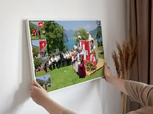 Fotocollage Vereinsfest mit Wunschtext