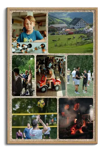 Fotocollage Vereinsfest mit Wunschtext