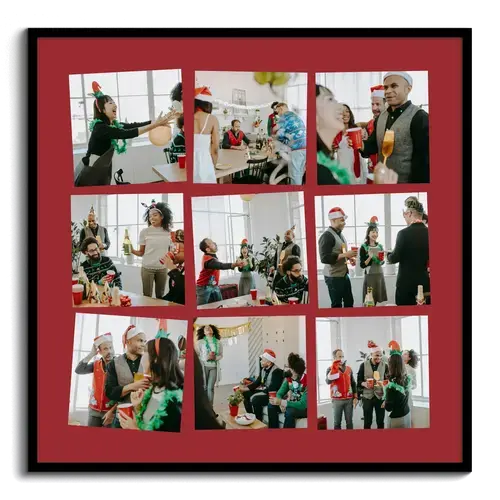 Collage photo fête de Noël d’entreprise