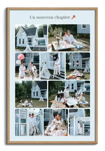 Collage photo pendaison de crémaillère